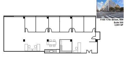 1100 17th St NW, Washington, DC for lease Floor Plan- Image 1 of 10
