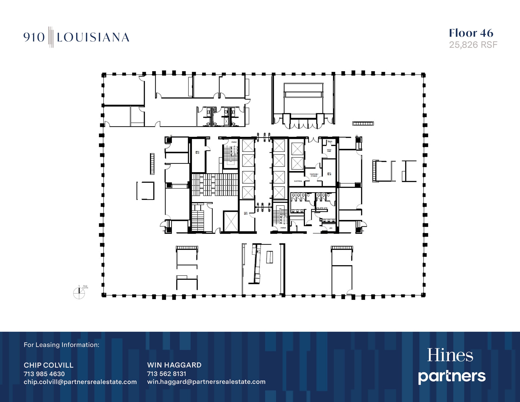 910 Louisiana St, Houston, TX à louer Plan d’étage- Image 1 de 1