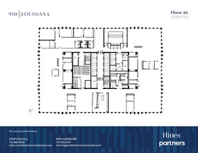 910 Louisiana St, Houston, TX à louer Plan d’étage- Image 1 de 1