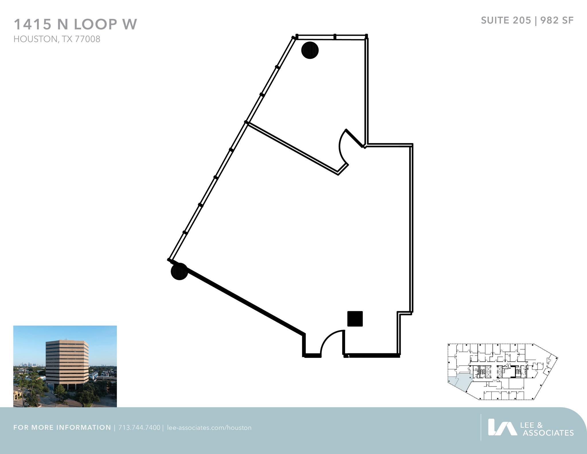 1415 North Loop W, Houston, TX for lease Floor Plan- Image 1 of 2
