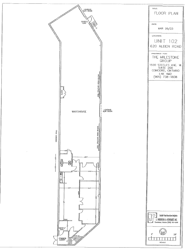 620 Alden Rd, Markham, ON à louer Plan d’étage- Image 1 de 1