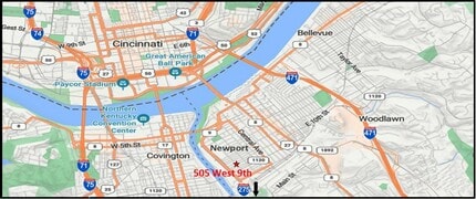 505 W 9th St, Newport, KY à louer Carte- Image 2 de 8