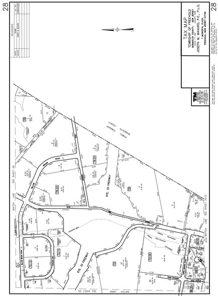 183 Three Brooks Rd, Freehold, NJ for lease - Plat Map - Image 2 of 9