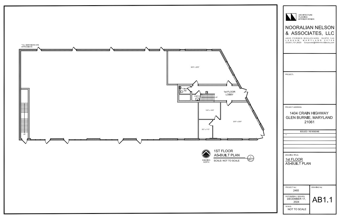 1404 S Crain Hwy, Glen Burnie, MD à louer Plan d’étage- Image 1 de 1