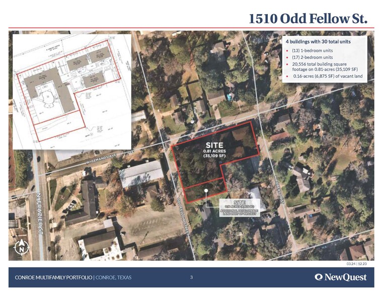 Conroe Multifamily Portfolio portfolio of 4 properties for sale on LoopNet.ca - Site Plan - Image 2 of 6