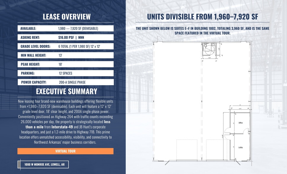 1000 W Monroe Ave, Lowell, AR for lease - Building Photo - Image 3 of 14