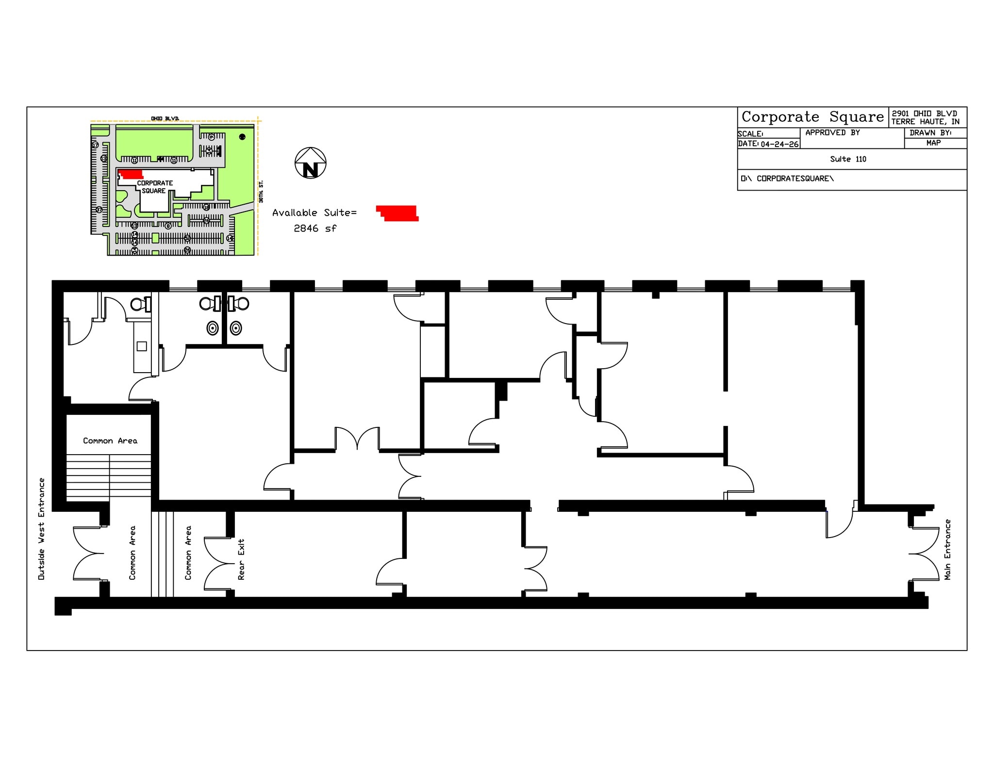 2901 Ohio Blvd, Terre Haute, IN à louer Plan de site- Image 1 de 1