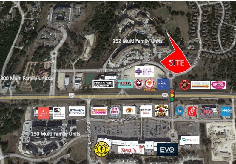 Rocky Ridge Trail and Ledgestone Drive, Austin, TX à louer - Aérien - Image 3 de 3