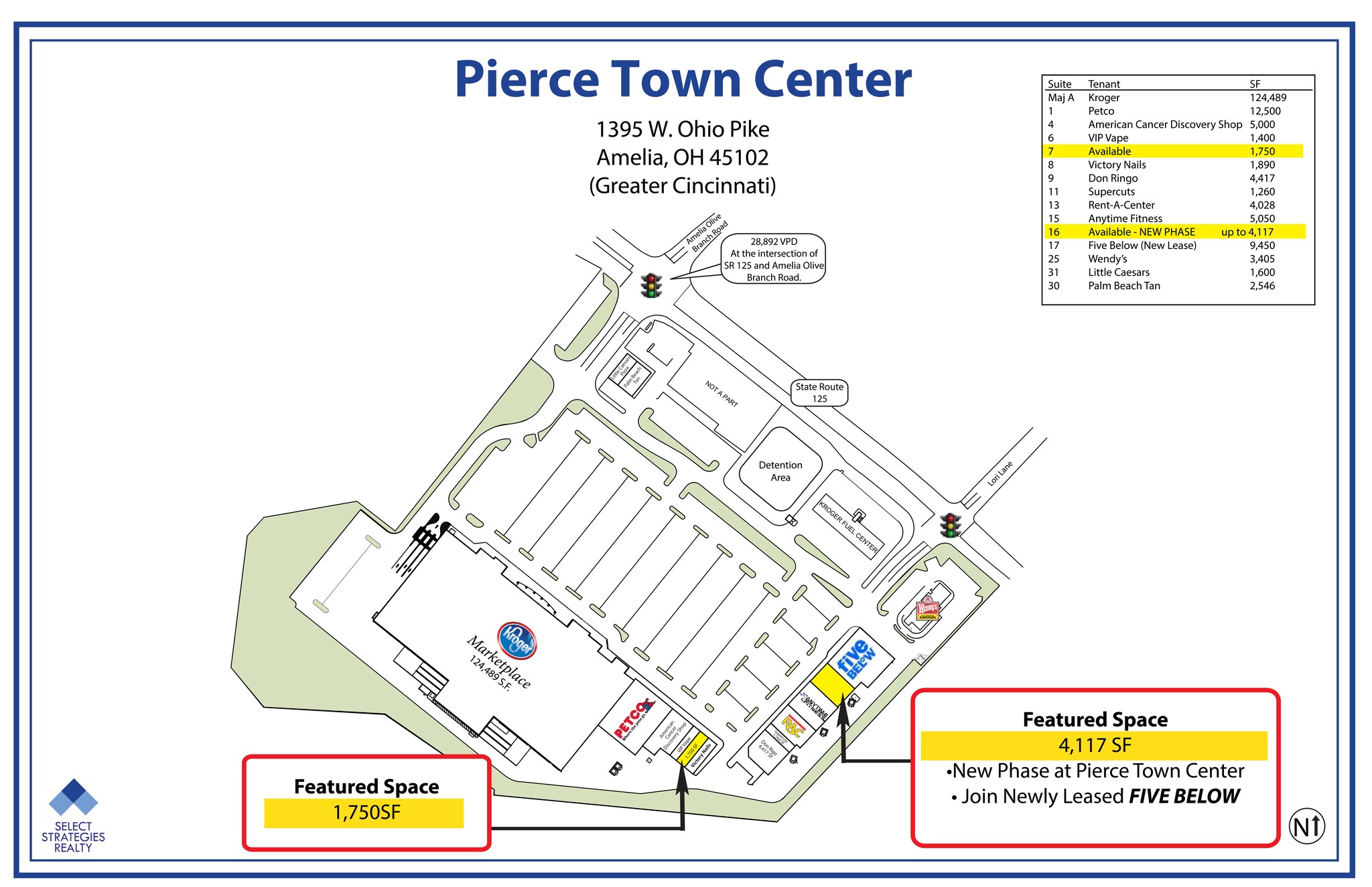1395 State Route 125, Amelia, OH à louer Plan de site- Image 1 de 1