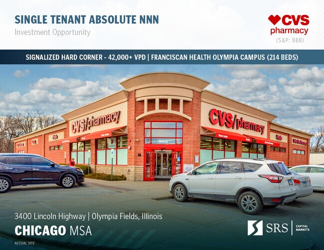 Plus de détails pour 3400 Lincoln Hwy, Olympia Fields, IL - Commerce de détail à vendre