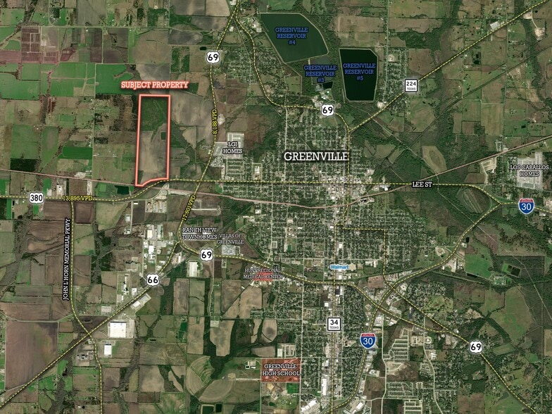 NWC 380 & CR 1086 hwy, Greenville, TX à vendre - Aérien - Image 2 de 2