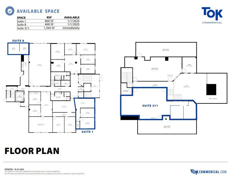 101 Park Ave, Idaho Falls, ID à louer Plan d’étage- Image 1 de 1