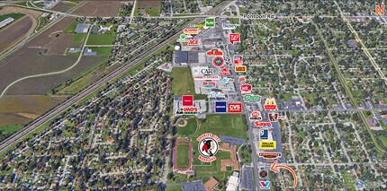 3165 Myrtle Ave, Granite City, IL - Aérien  Vue de la carte