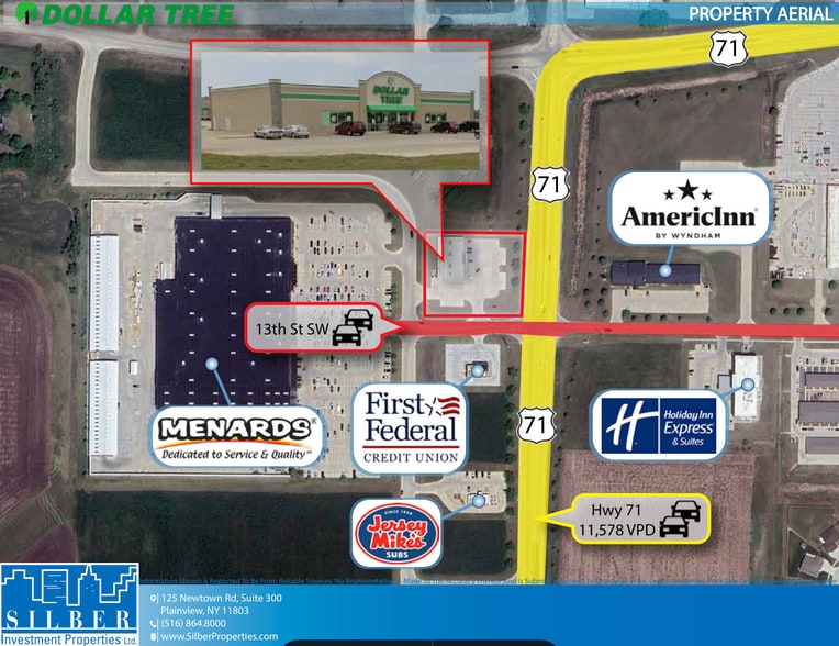 1103 13th St SW, Spencer, IA for sale - Aerial - Image 3 of 10