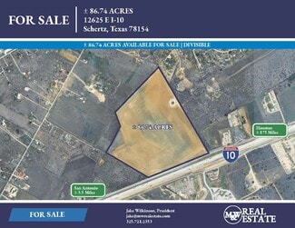 Plus de détails pour 12625 Interstate 10, Schertz, TX - Terrain à vendre