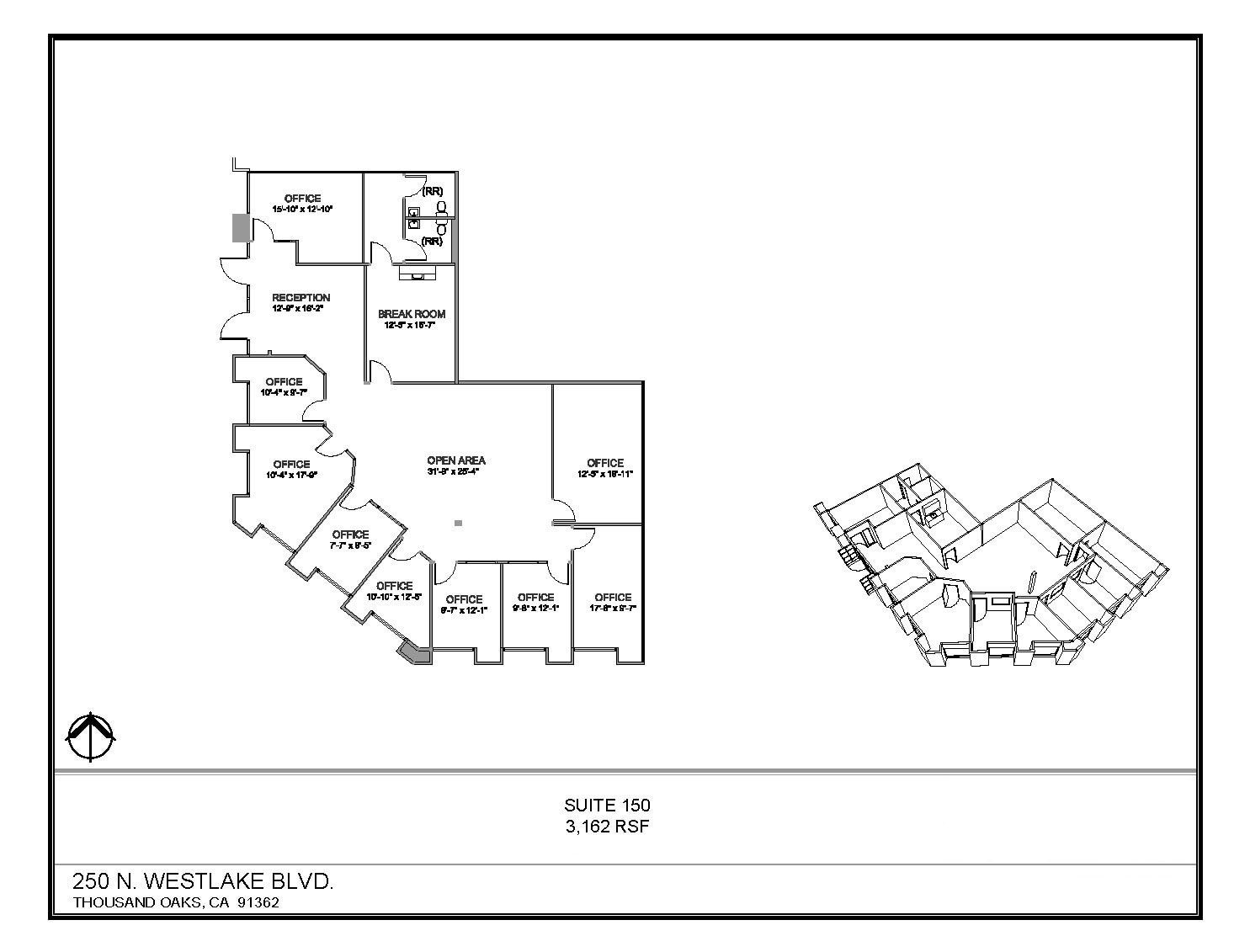 250 N Westlake Blvd, Westlake Village, CA for lease Floor Plan- Image 1 of 1