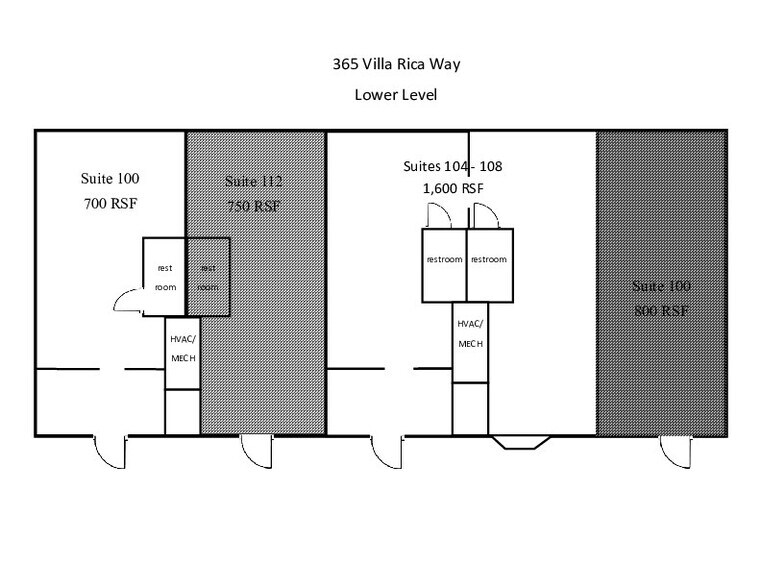 365 SW Villa Rica Way, Marietta, GA à louer - Plan d’étage - Image 3 de 6