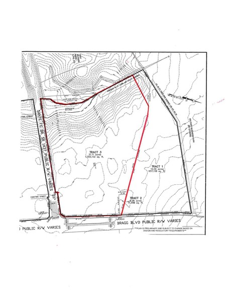 5703 Bragg Blvd, Fayetteville, NC à vendre - Plan de site - Image 2 de 2