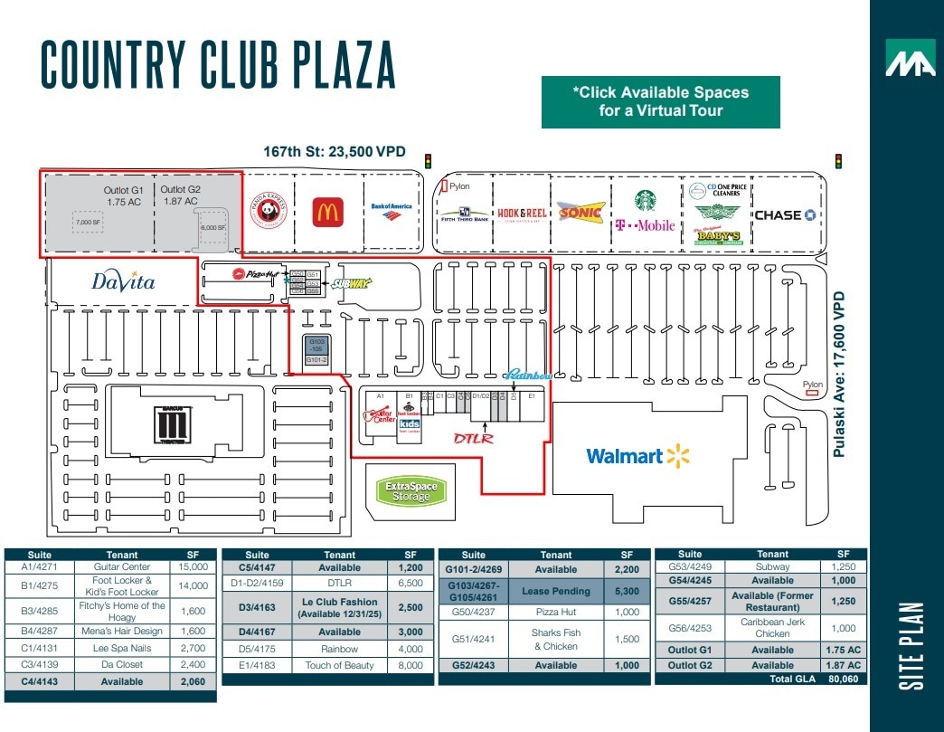 4147-4275 167th St, Country Club Hills, IL à louer Plan de site- Image 1 de 1