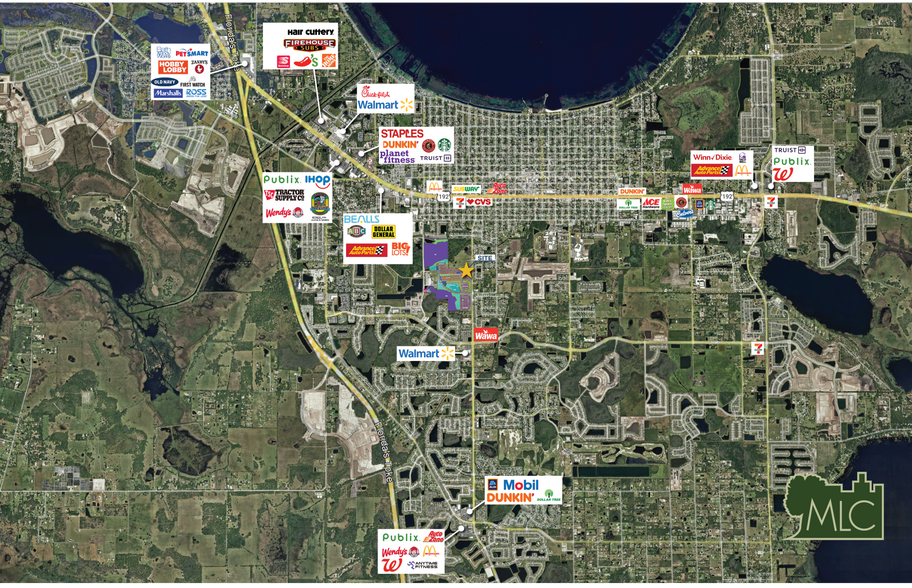 2350 Canoe Creek rd, Saint Cloud, FL à vendre - Aérien - Image 2 de 2