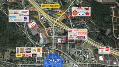 0 Cabiness Rd, Forsyth, GA - AERIAL  map view