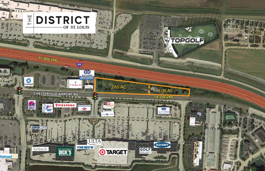 16861 Chesterfield Airport Rd, Chesterfield, MO for sale - Aerial - Image 3 of 3