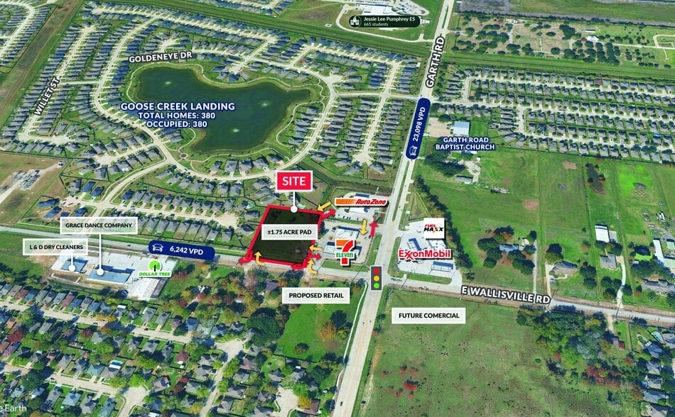 NWC Wallisville Rd & Garth Rd, Baytown, TX for lease - Building Photo - Image 2 of 2
