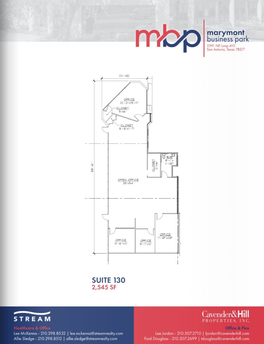 2391 NE Loop 410, San Antonio, TX à louer Plan d  tage- Image 1 de 3