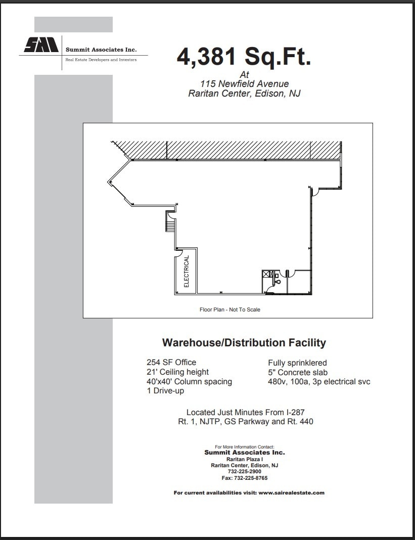 115 Newfield Ave, Edison, NJ for lease Floor Plan- Image 1 of 1
