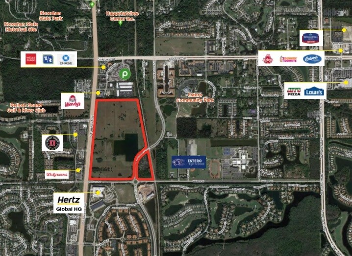 S Tamiami Trl & Williams Rd, Estero, FL à vendre Aérien- Image 1 de 8
