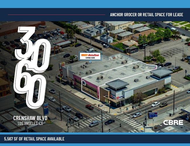 Plus de détails pour 3060 Crenshaw Blvd, Los Angeles, CA - Commerce de détail à louer