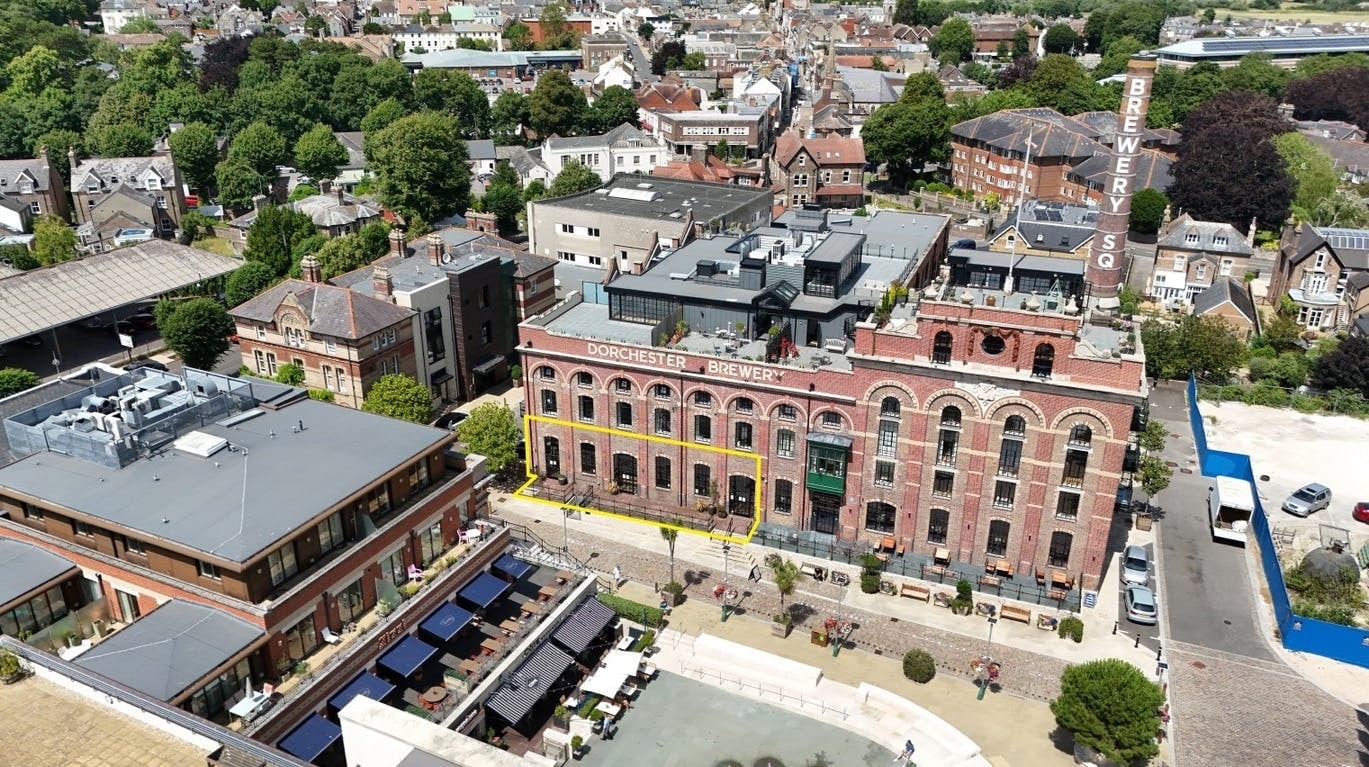 Brewery Sq, Dorchester for sale Aerial- Image 1 of 11