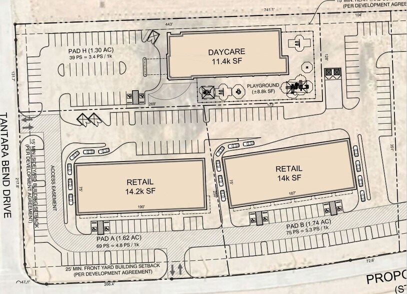 Stockdick School Rd. & Bartlett Rd., Katy, TX à louer - Plan de site - Image 2 de 3