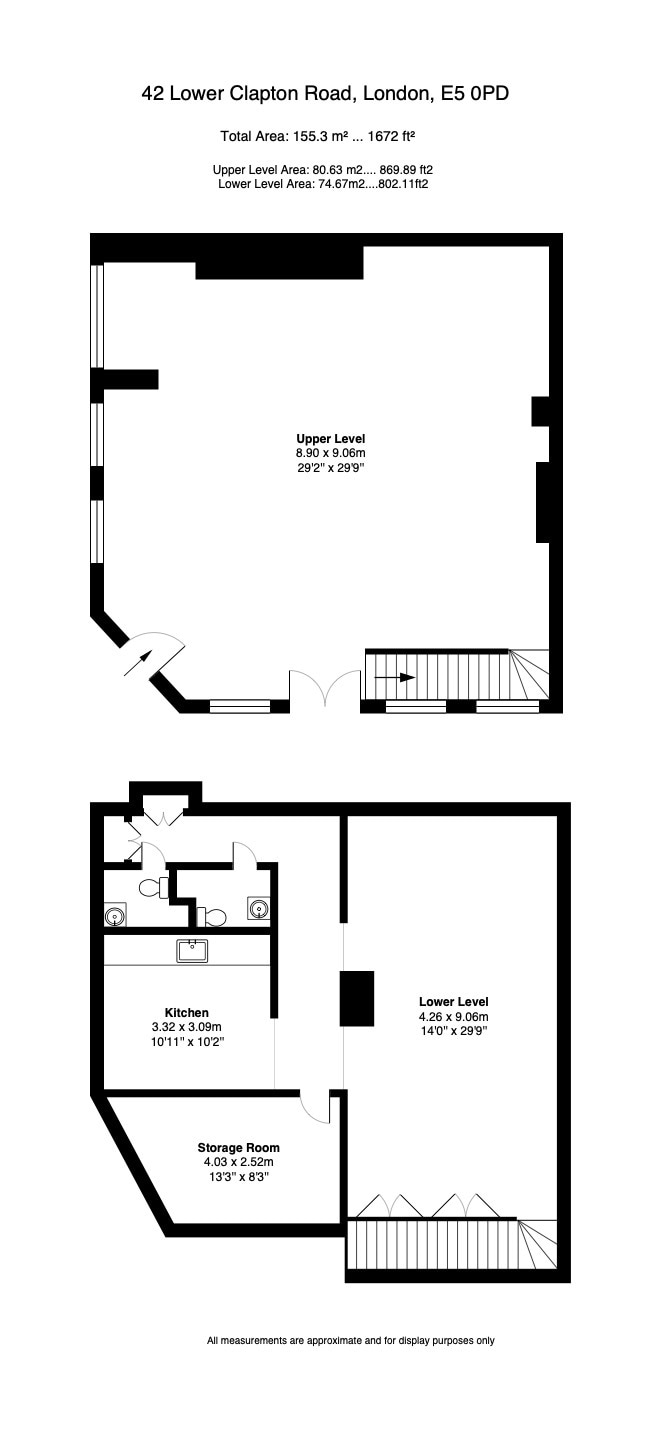 42 Lower Clapton Rd, Londres à louer Plan d’étage- Image 1 de 3