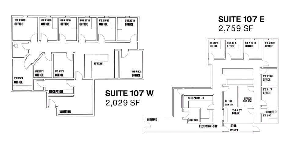 7555 E Osborn Rd, Scottsdale, AZ à louer Plan d’étage- Image 1 de 2