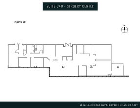 50 N La Cienega Blvd, Beverly Hills, CA à louer Plan d’étage- Image 1 de 12