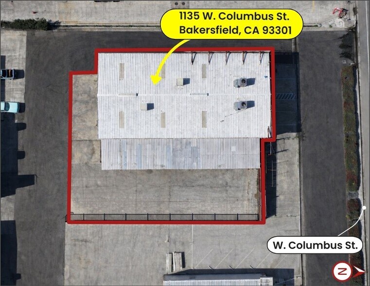 1135 W Columbus St, Bakersfield, CA à vendre - Photo du bâtiment - Image 3 de 6