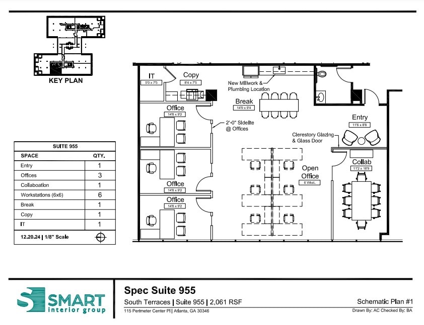 400 Perimeter Center Ter, Atlanta, GA for lease Floor Plan- Image 1 of 2