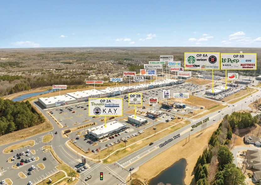 7710-7716 Charlotte Hwy, Fort Mill, SC for lease - Aerial - Image 3 of 5