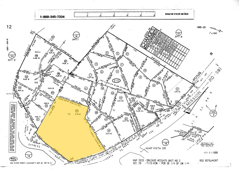S Santa Fe Ave, Vista, CA à vendre - Plan cadastral - Image 2 de 3