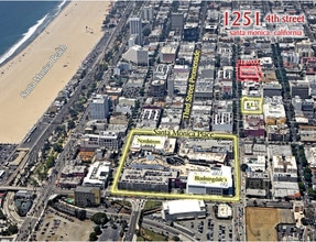 1251 4th St, Santa Monica, CA - Aérien Vue de la carte