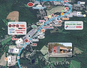 384-392 Washington st, Claremont, NH - AERIAL  map view