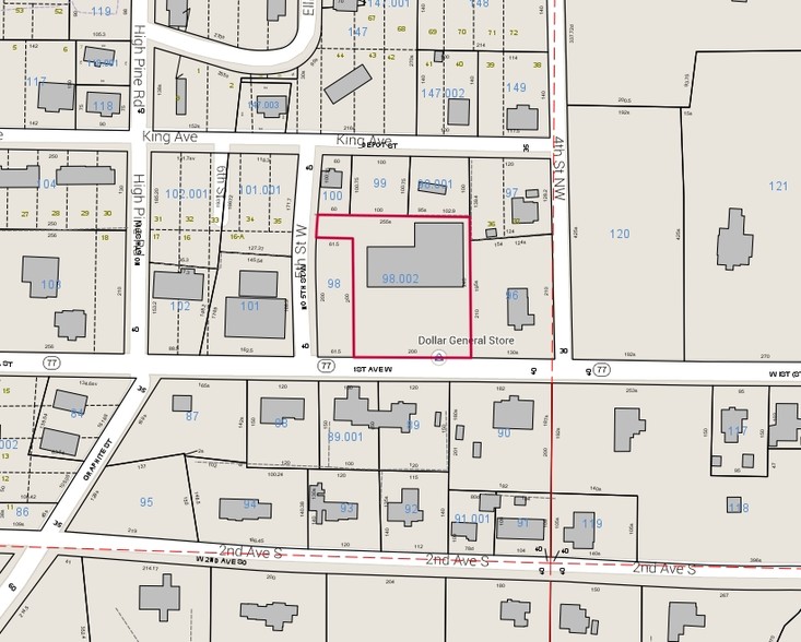 40976 Highway 77, Ashland, AL à vendre - Plan cadastral - Image 2 de 2