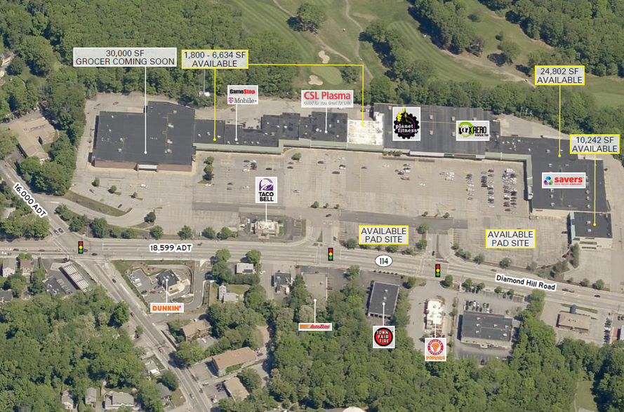 1500-1666 Diamond Hill Rd, Woonsocket, RI for lease - Building Photo - Image 3 of 3