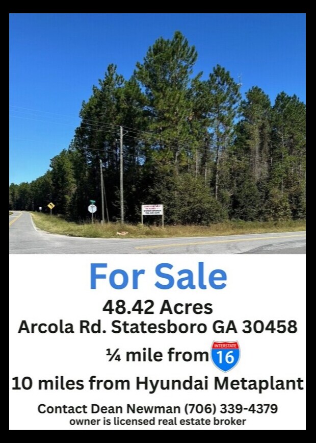Arcola Road Rd, Statesboro, GA à vendre Photo principale- Image 1 de 9