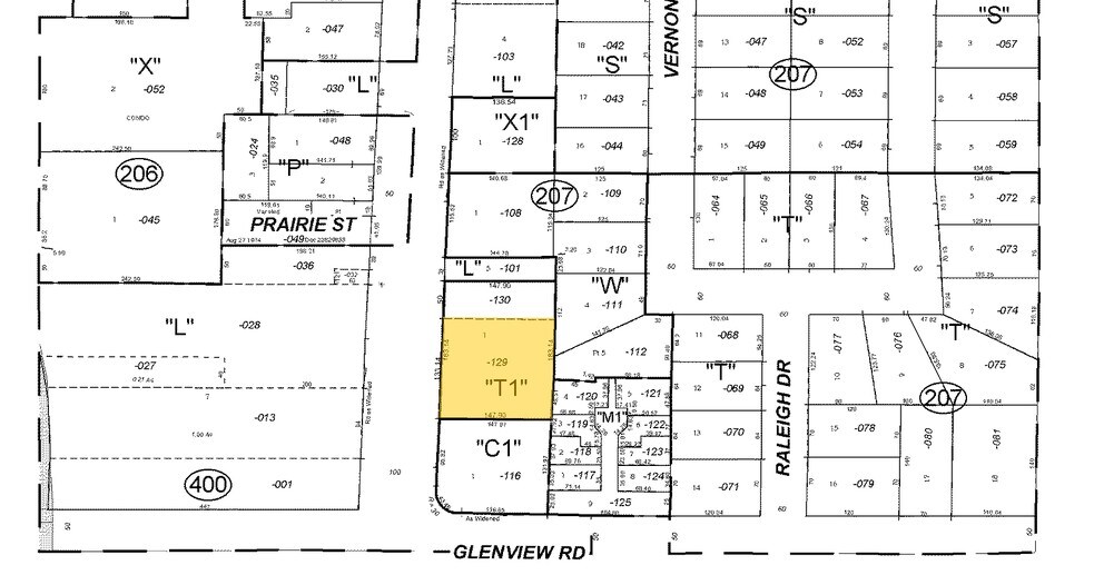 1015-1025 Waukegan Rd, Glenview, IL à vendre - Plan cadastral - Image 3 de 3