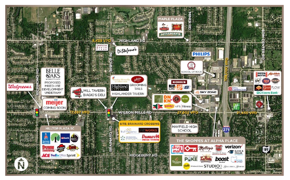 5604-5612 Wilson Mills Rd, Cleveland, OH à louer - Aérien - Image 2 de 2