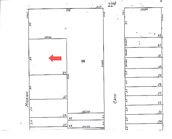 2619 Mission St, San Francisco, CA for lease - Plat Map - Image 2 of 31