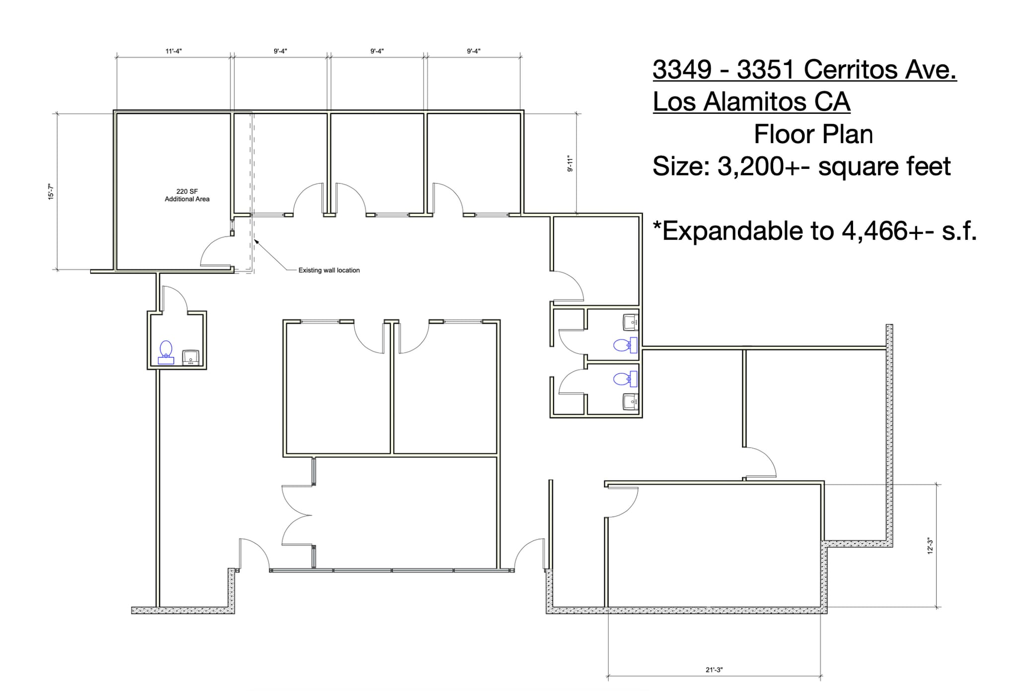 3341-3363 Cerritos Ave, Los Alamitos, CA for lease Floor Plan- Image 1 of 1