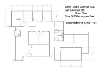 3341-3363 Cerritos Ave, Los Alamitos, CA for lease Floor Plan- Image 1 of 1